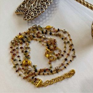 Brighton Harmony Hues Triple Strand Necklace